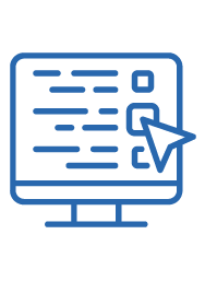 computer with form choice icon